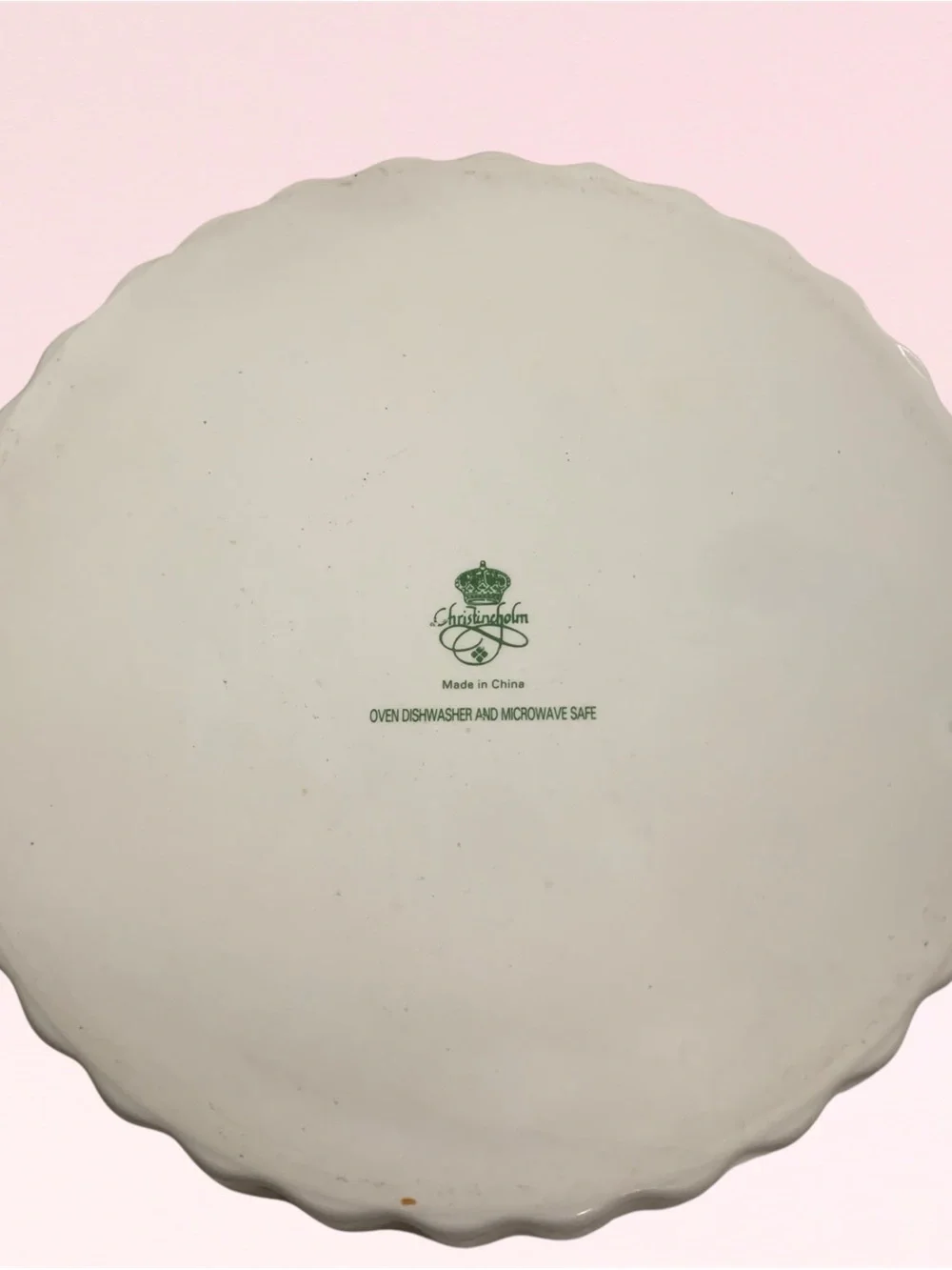 Vintage Christineholm plate and Andrea by Sadek porcelain pie server.